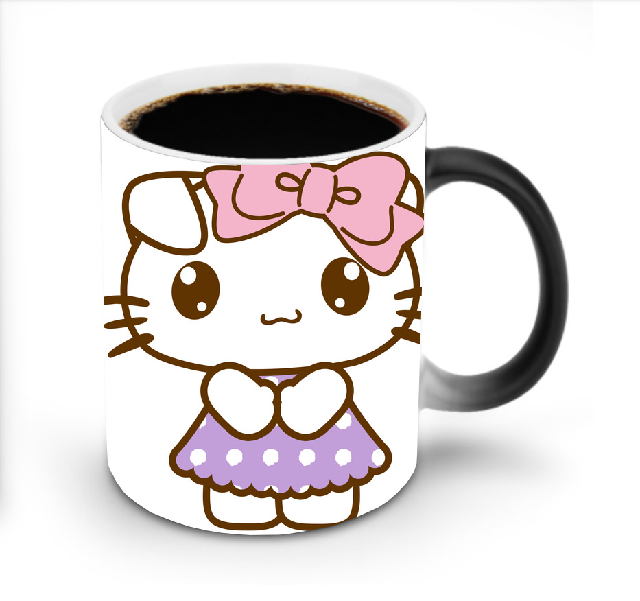 （画像用） Hello Kitty ハローキティ 温度変色マグカップ