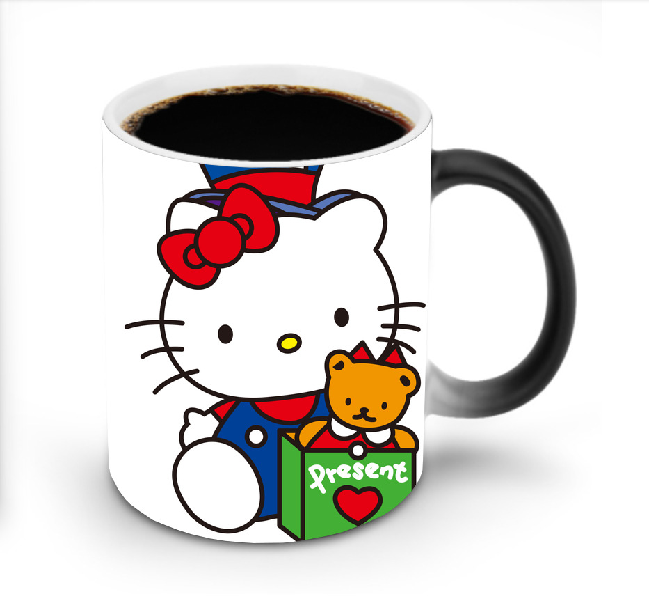 （画像用） Hello Kitty ハローキティ 温度変色マグカップ
