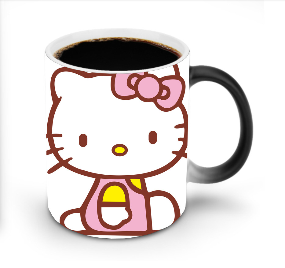 （画像用） Hello Kitty ハローキティ 温度変色マグカップ