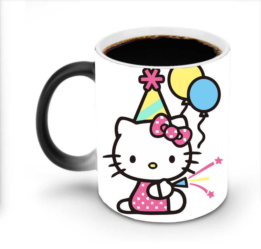 （画像用） Hello Kitty ハローキティ 温度変色マグカップ