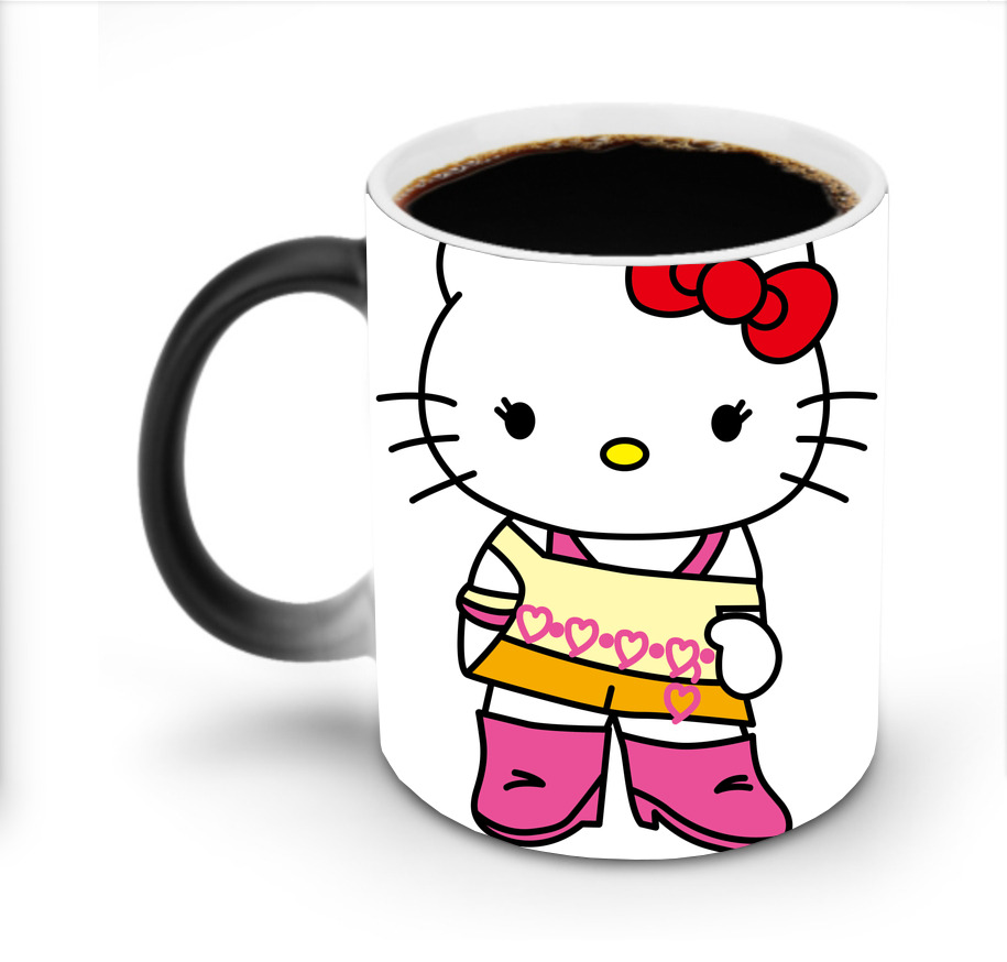 （画像用） Hello Kitty ハローキティ 温度変色マグカップ