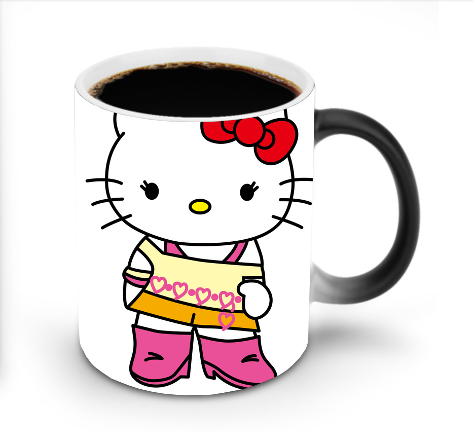 （画像用） Hello Kitty ハローキティ 温度変色マグカップ