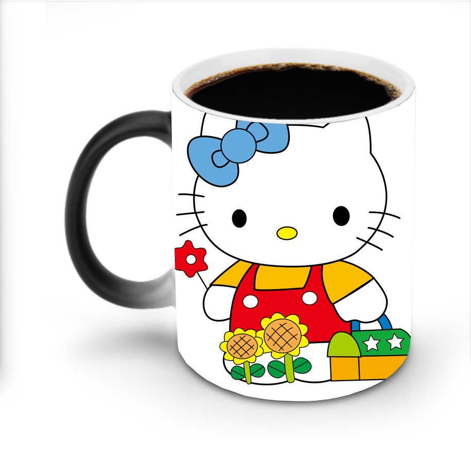 （画像用） Hello Kitty ハローキティ 温度変色マグカップ