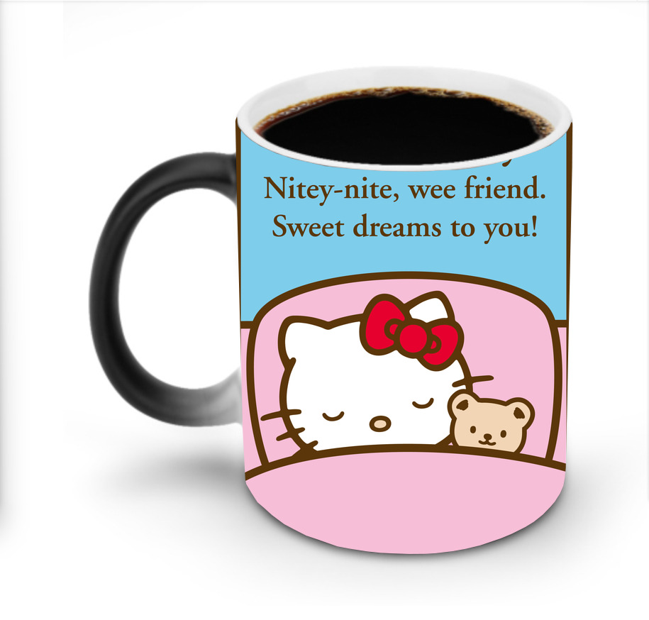 （画像用） Hello Kitty ハローキティ 温度変色マグカップ