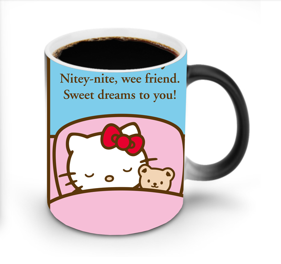 （画像用） Hello Kitty ハローキティ 温度変色マグカップ