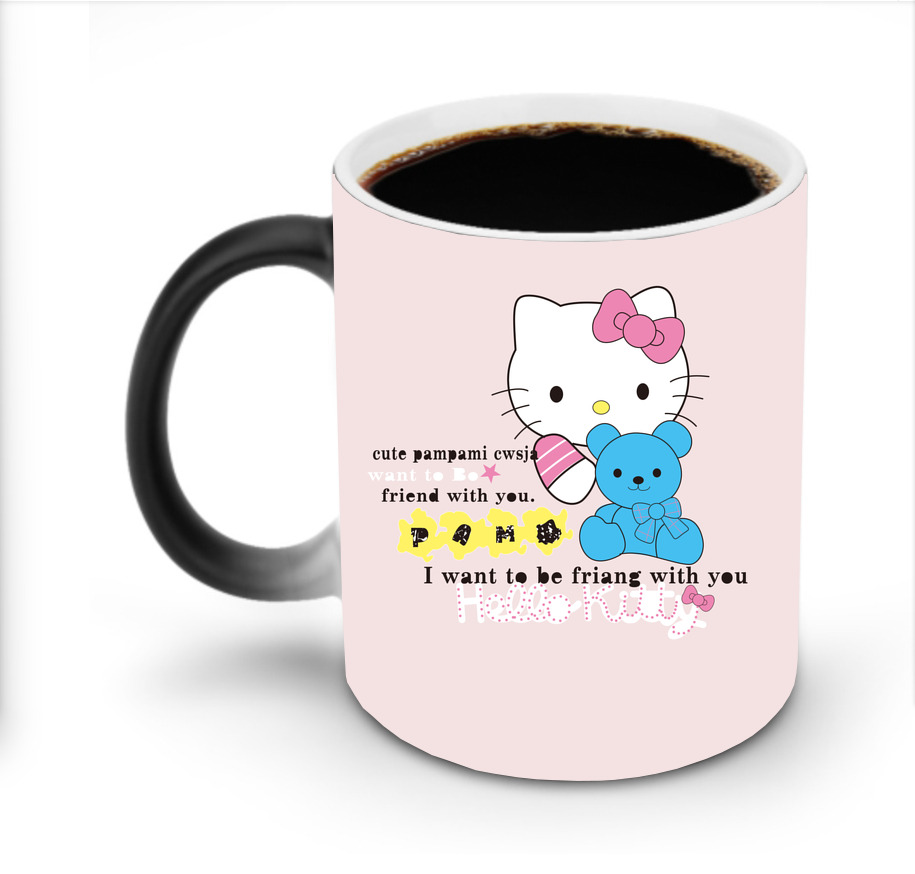 （画像用） Hello Kitty ハローキティ 温度変色マグカップ