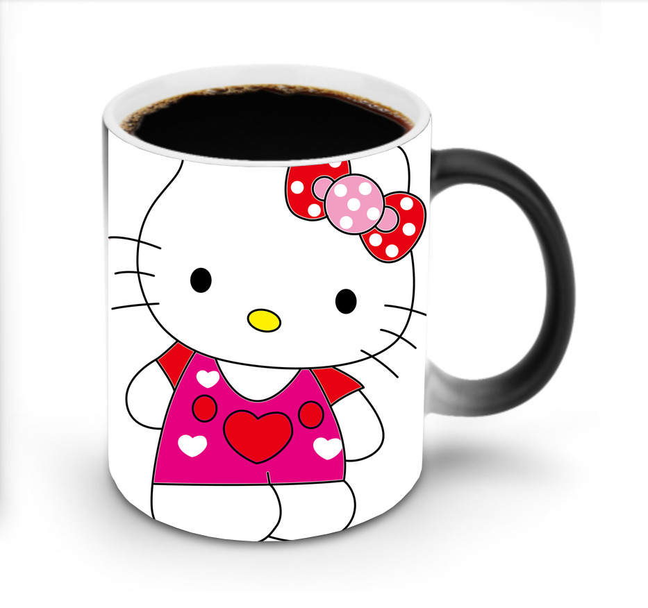 （画像用） Hello Kitty ハローキティ 温度変色マグカップ