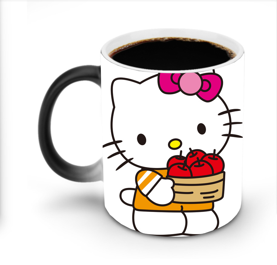 （画像用） Hello Kitty ハローキティ 温度変色マグカップ