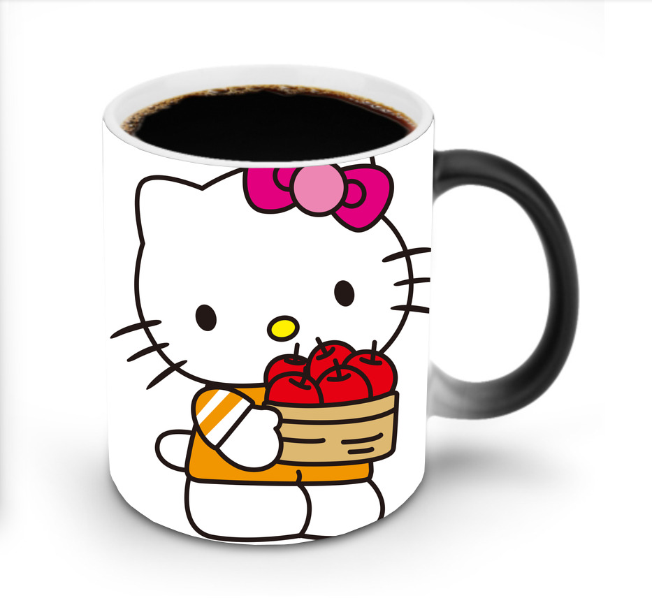 （画像用） Hello Kitty ハローキティ 温度変色マグカップ