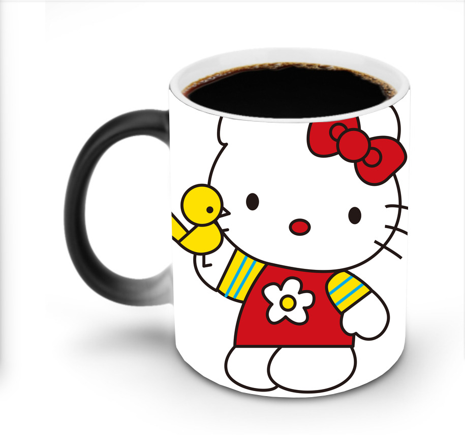 （画像用） Hello Kitty ハローキティ 温度変色マグカップ
