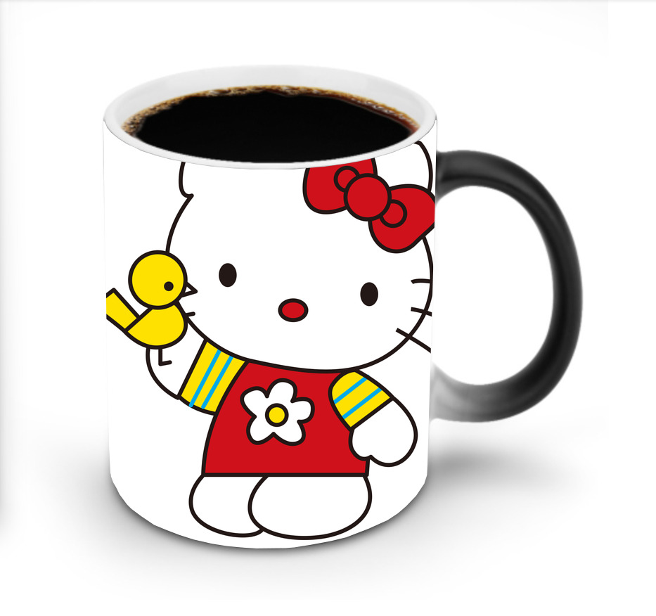 （画像用） Hello Kitty ハローキティ 温度変色マグカップ