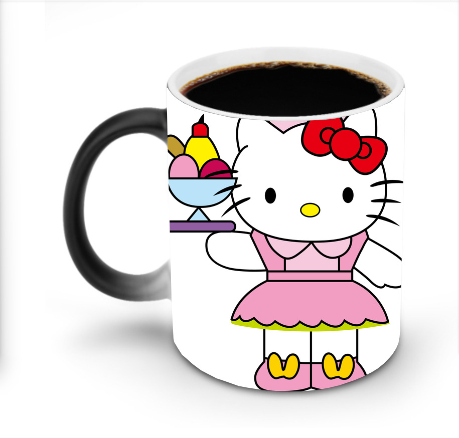 （画像用） Hello Kitty ハローキティ 温度変色マグカップ