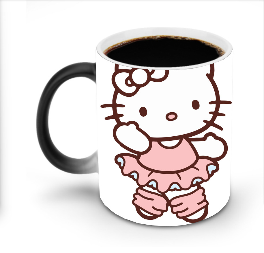 （画像用） Hello Kitty ハローキティ 温度変色マグカップ