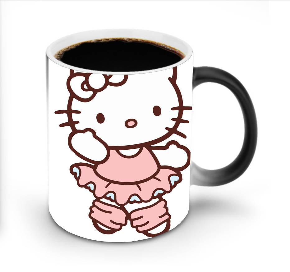 （画像用） Hello Kitty ハローキティ 温度変色マグカップ
