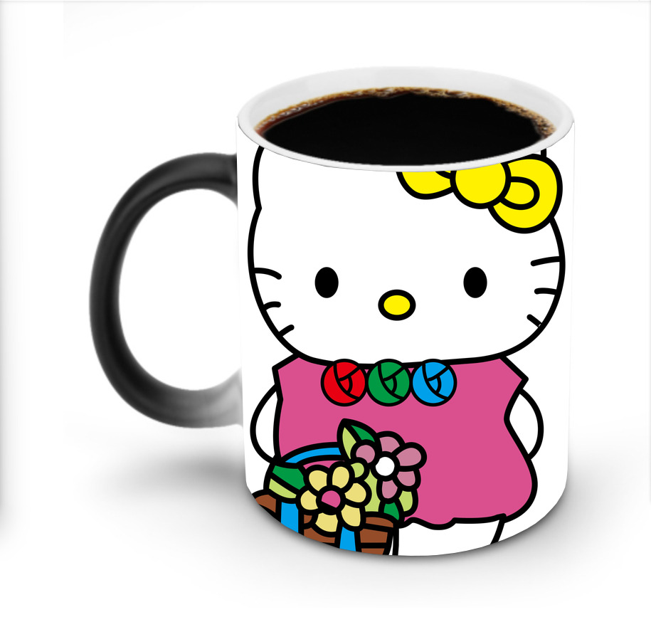 （画像用） Hello Kitty ハローキティ 温度変色マグカップ