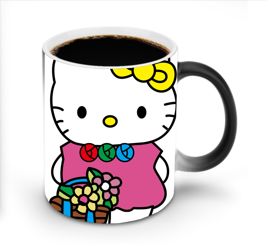 （画像用） Hello Kitty ハローキティ 温度変色マグカップ