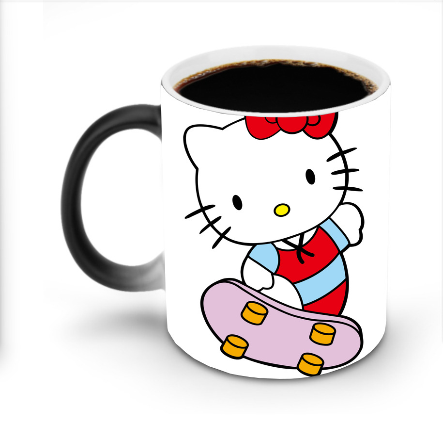 （画像用） Hello Kitty ハローキティ 温度変色マグカップ