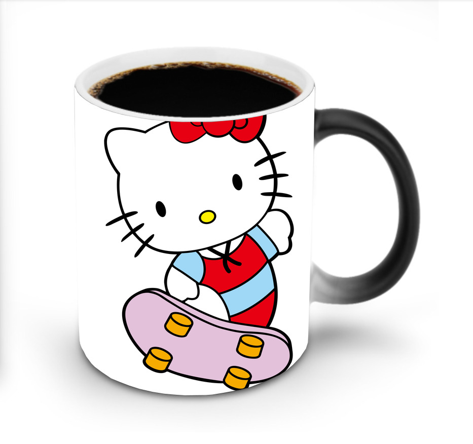 （画像用） Hello Kitty ハローキティ 温度変色マグカップ