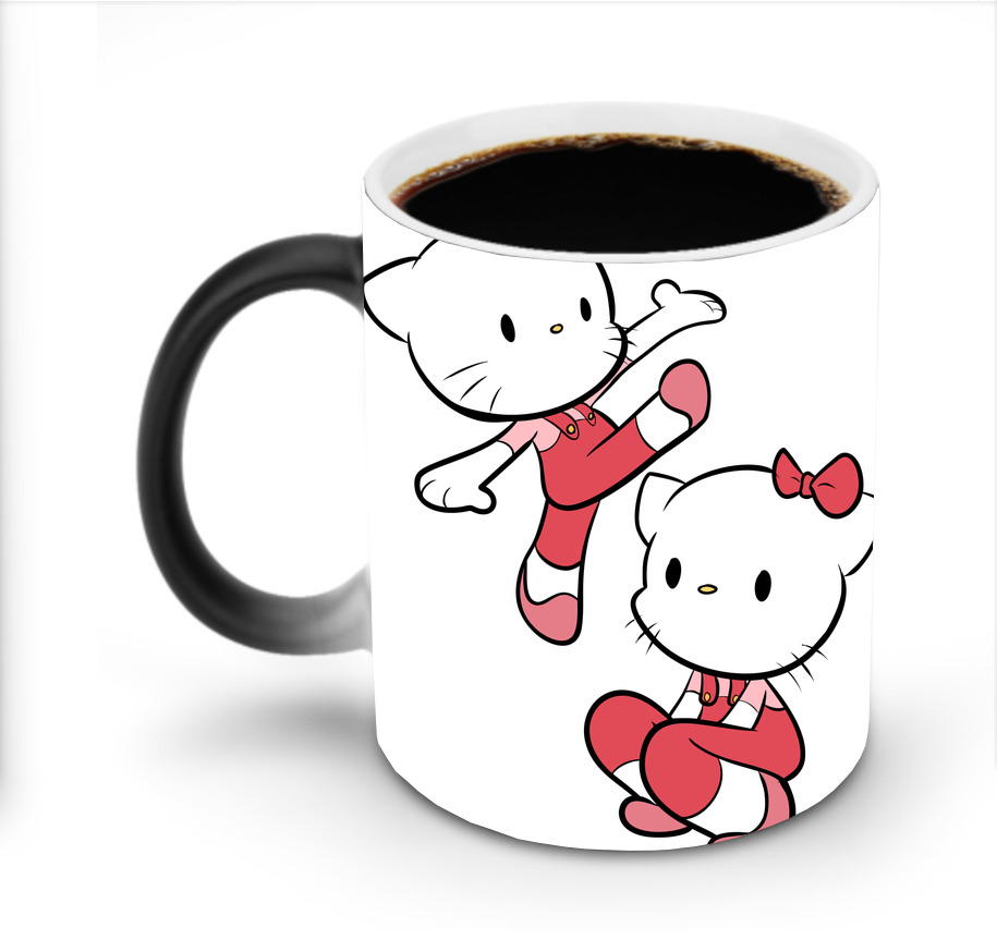（画像用） Hello Kitty ハローキティ 温度変色マグカップ
