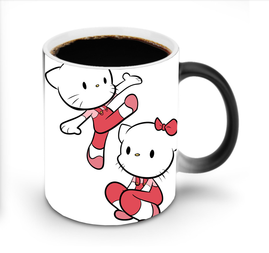 （画像用） Hello Kitty ハローキティ 温度変色マグカップ