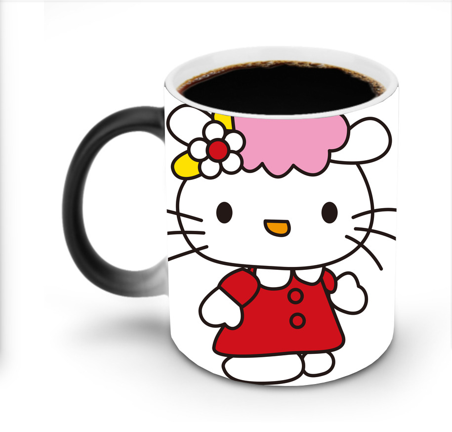 （画像用） Hello Kitty ハローキティ 温度変色マグカップ