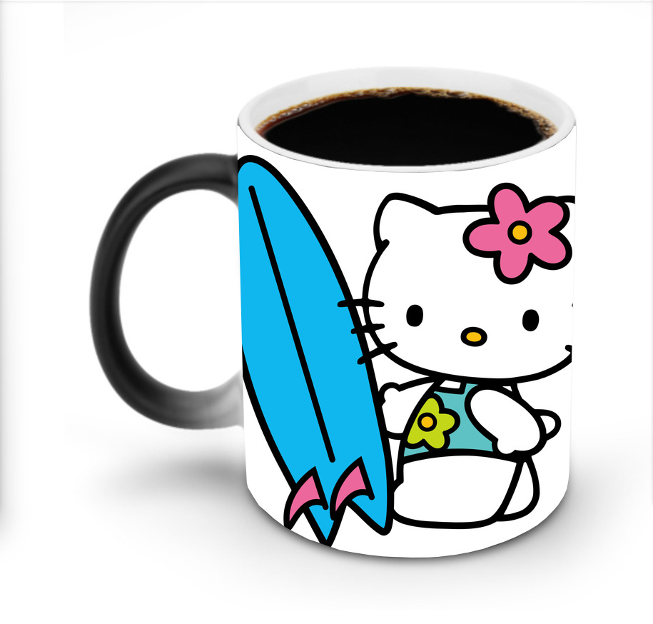 （画像用） Hello Kitty ハローキティ 温度変色マグカップ