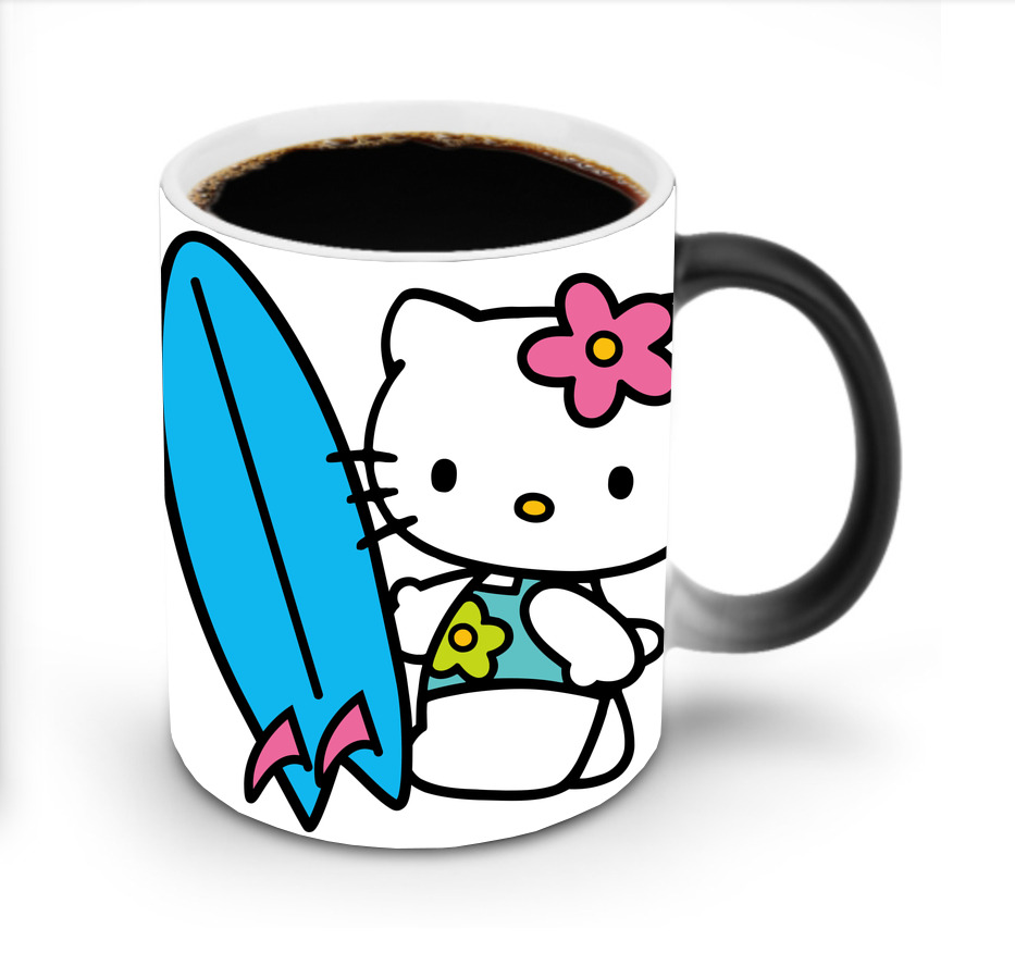 （画像用） Hello Kitty ハローキティ 温度変色マグカップ