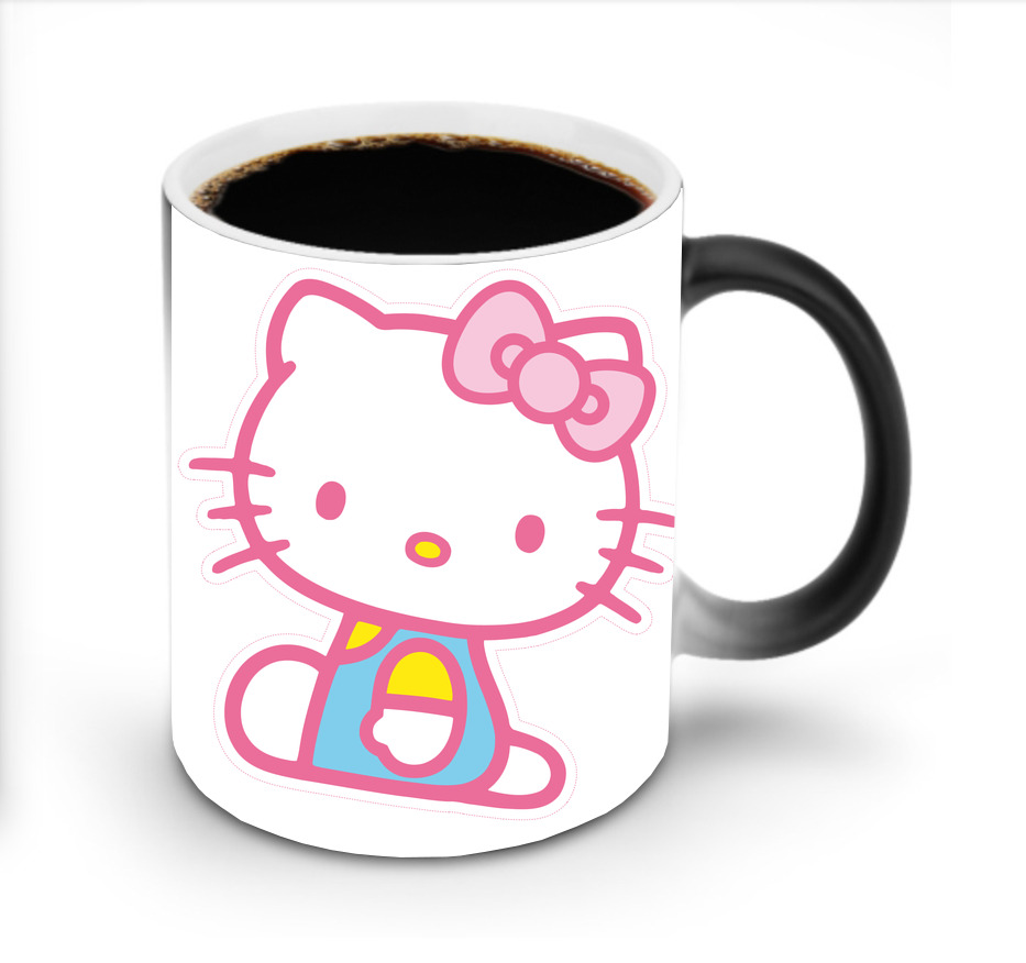 （画像用） Hello Kitty ハローキティ 温度変色マグカップ