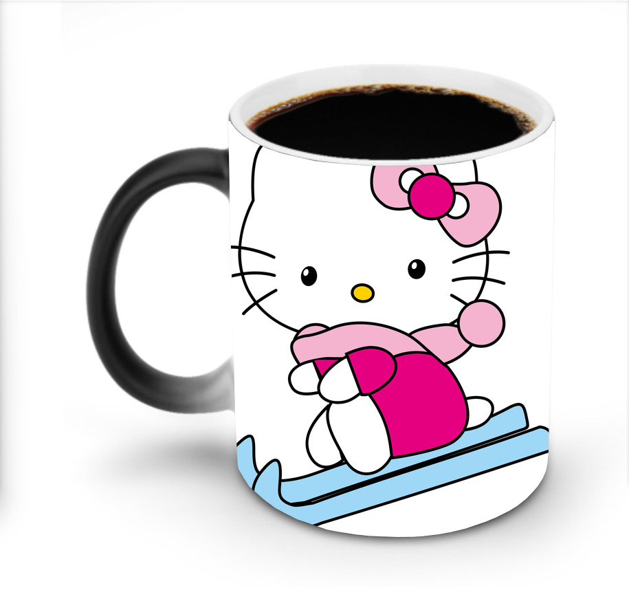 （画像用） Hello Kitty ハローキティ 温度変色マグカップ
