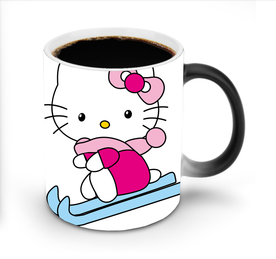 （画像用） Hello Kitty ハローキティ 温度変色マグカップ