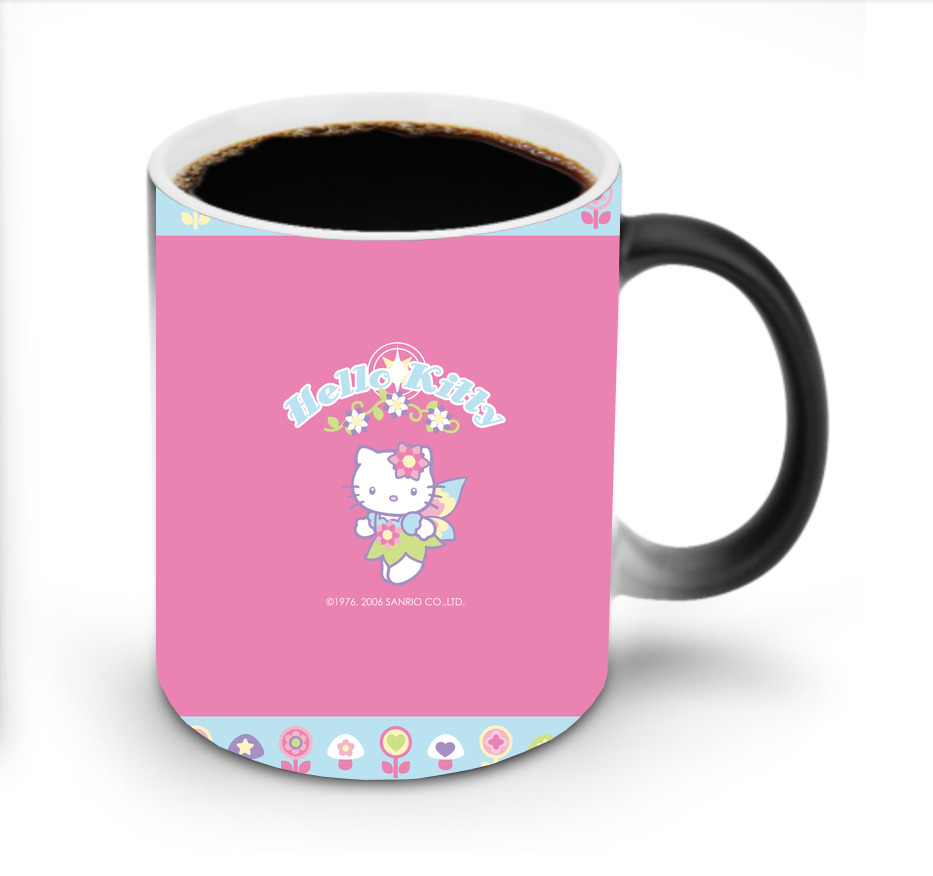 （画像用） Hello Kitty ハローキティ 温度変色マグカップ