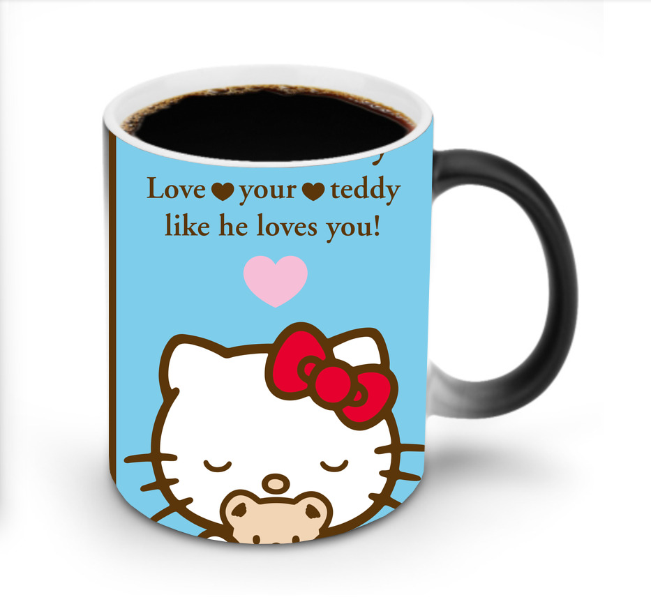（画像用） Hello Kitty ハローキティ 温度変色マグカップ