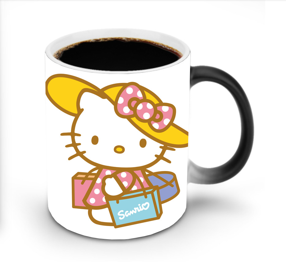 （画像用） Hello Kitty ハローキティ 温度変色マグカップ