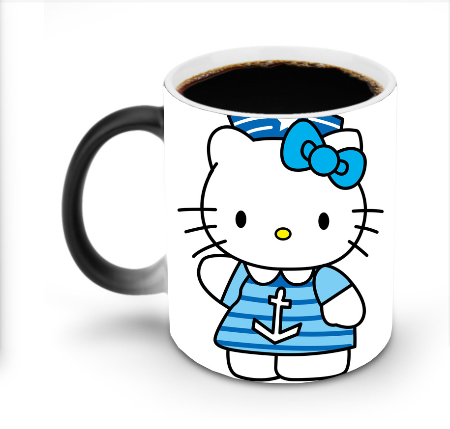（画像用） Hello Kitty ハローキティ 温度変色マグカップ
