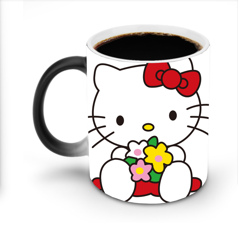 （画像用） Hello Kitty ハローキティ 温度変色マグカップ