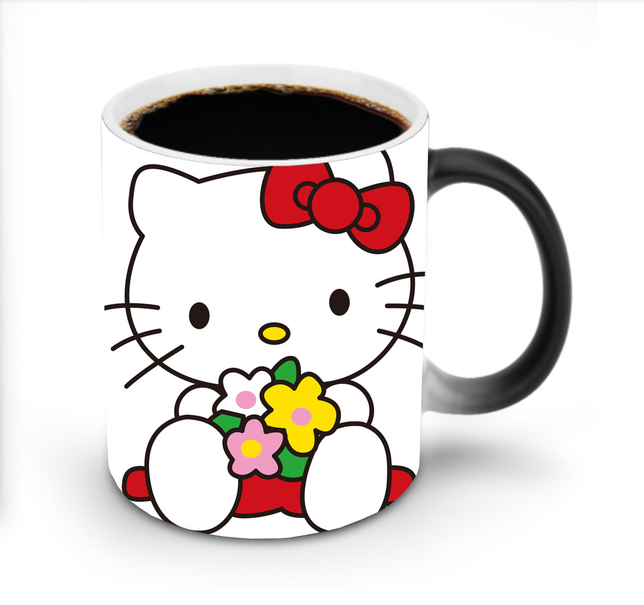 （画像用） Hello Kitty ハローキティ 温度変色マグカップ