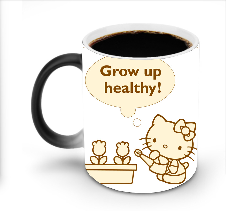 （画像用） Hello Kitty ハローキティ 温度変色マグカップ