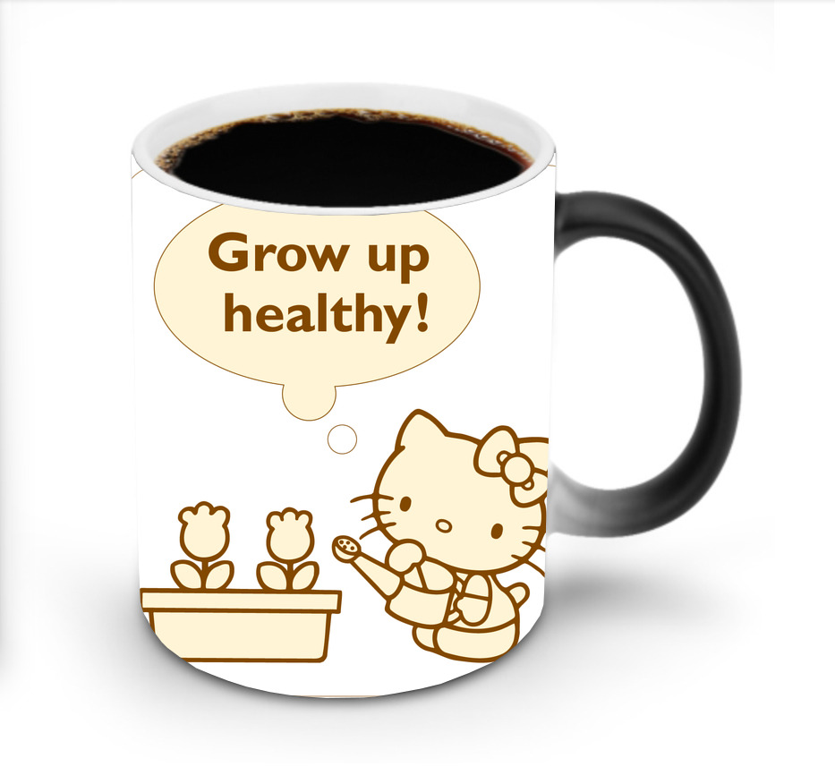 （画像用） Hello Kitty ハローキティ 温度変色マグカップ
