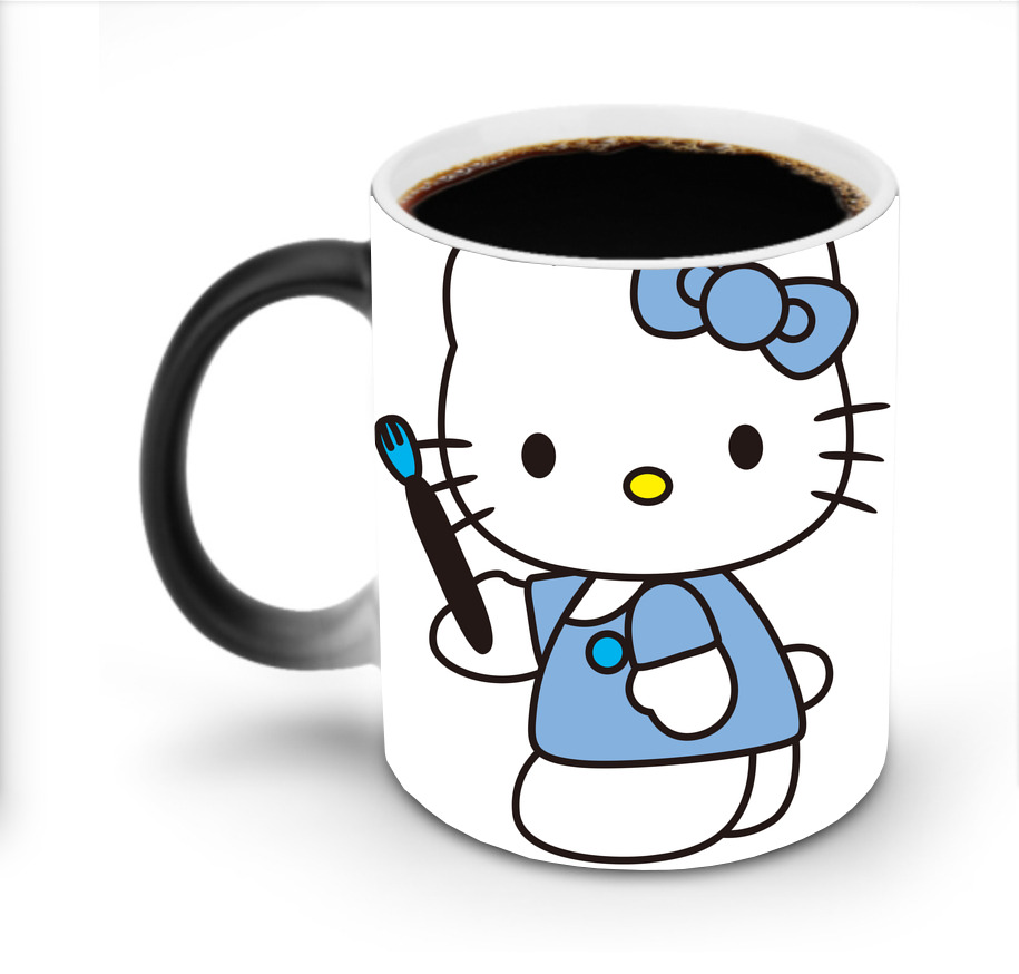 （画像用） Hello Kitty ハローキティ 温度変色マグカップ