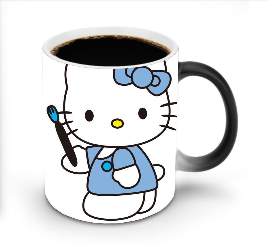 （画像用） Hello Kitty ハローキティ 温度変色マグカップ