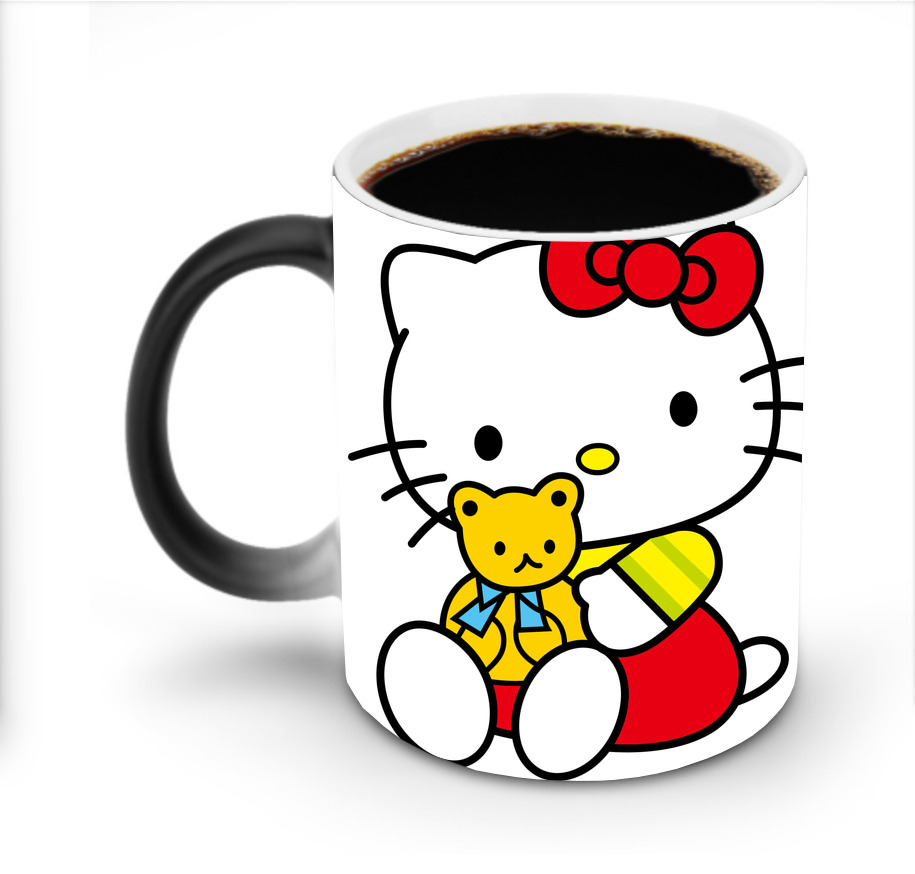 （画像用） Hello Kitty ハローキティ 温度変色マグカップ