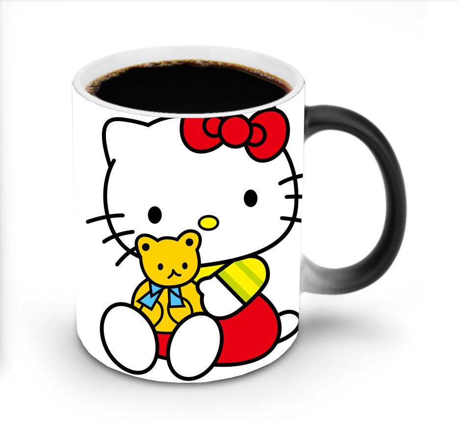 （画像用） Hello Kitty ハローキティ 温度変色マグカップ