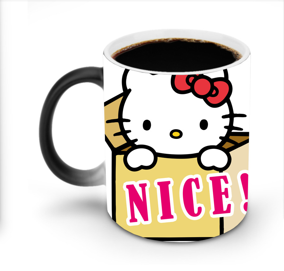 （画像用） Hello Kitty ハローキティ 温度変色マグカップ