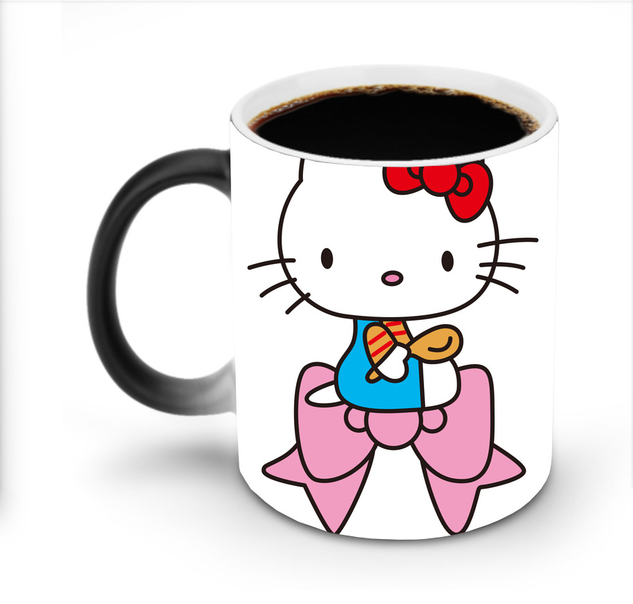 （画像用） Hello Kitty ハローキティ 温度変色マグカップ