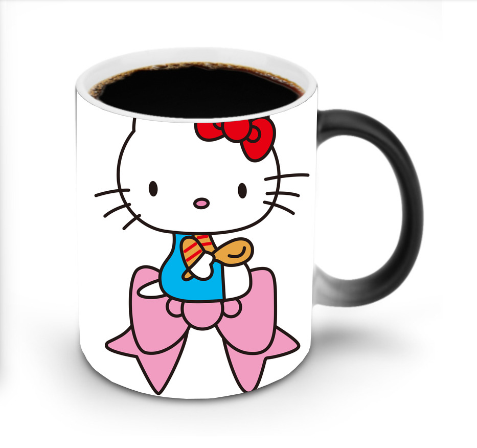 （画像用） Hello Kitty ハローキティ 温度変色マグカップ