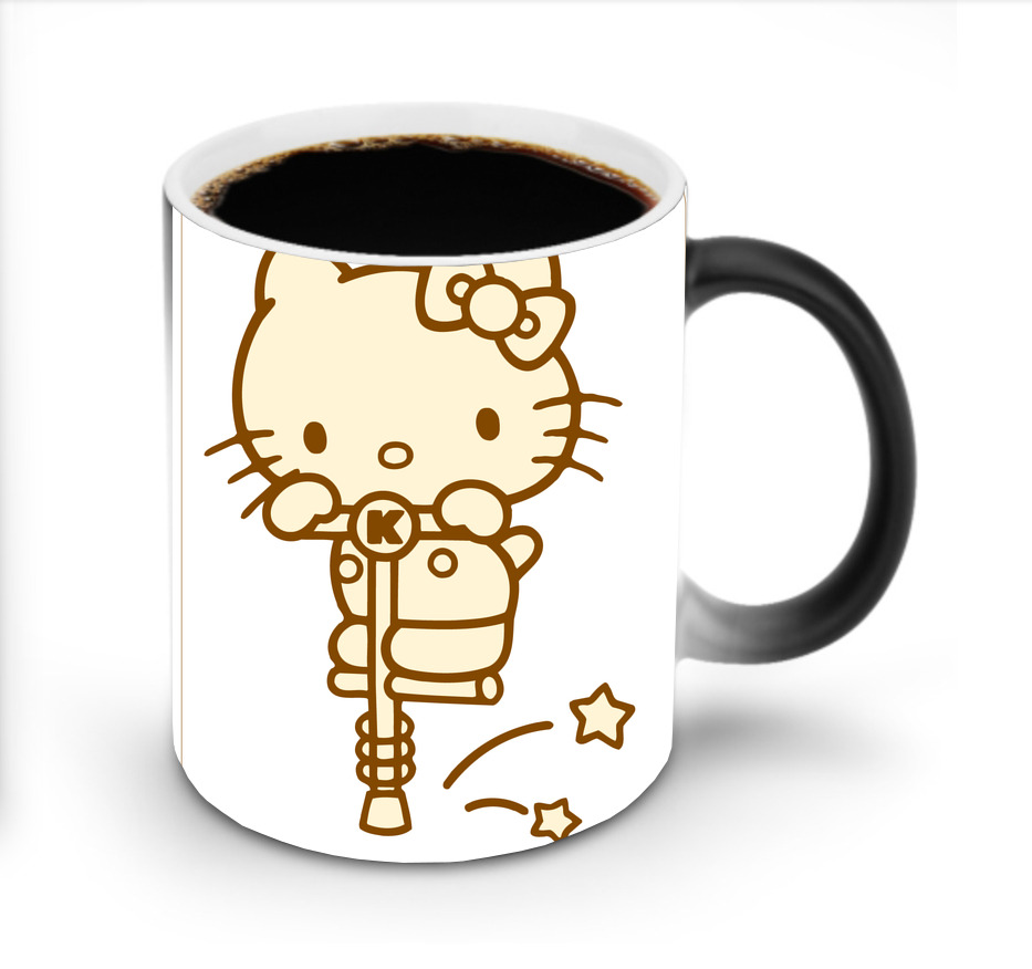（画像用） Hello Kitty ハローキティ 温度変色マグカップ