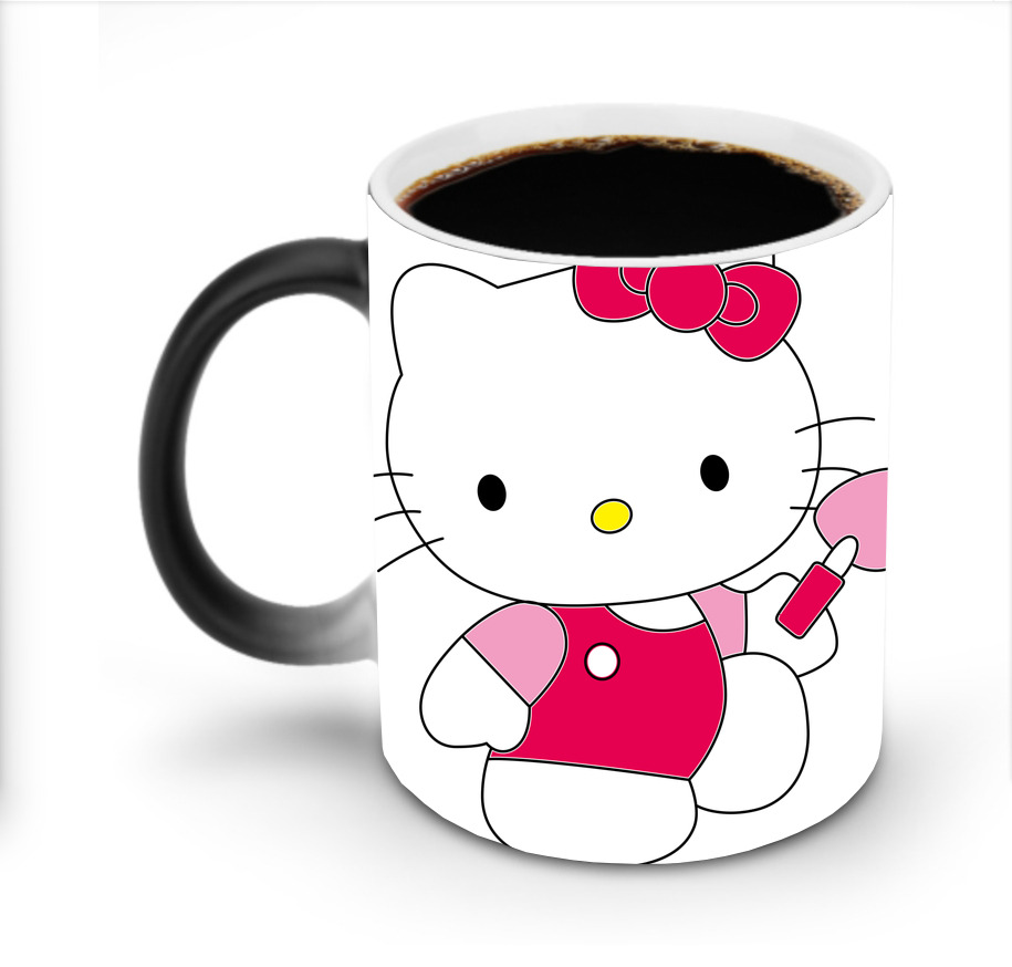 （画像用） Hello Kitty ハローキティ 温度変色マグカップ