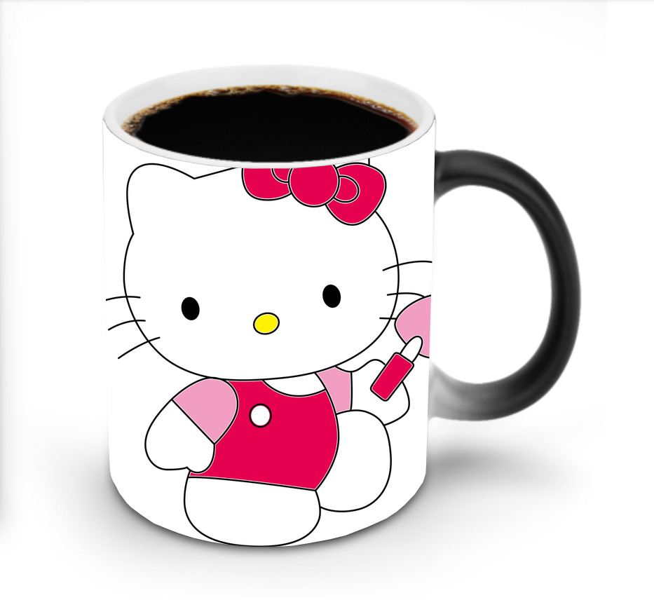 （画像用） Hello Kitty ハローキティ 温度変色マグカップ