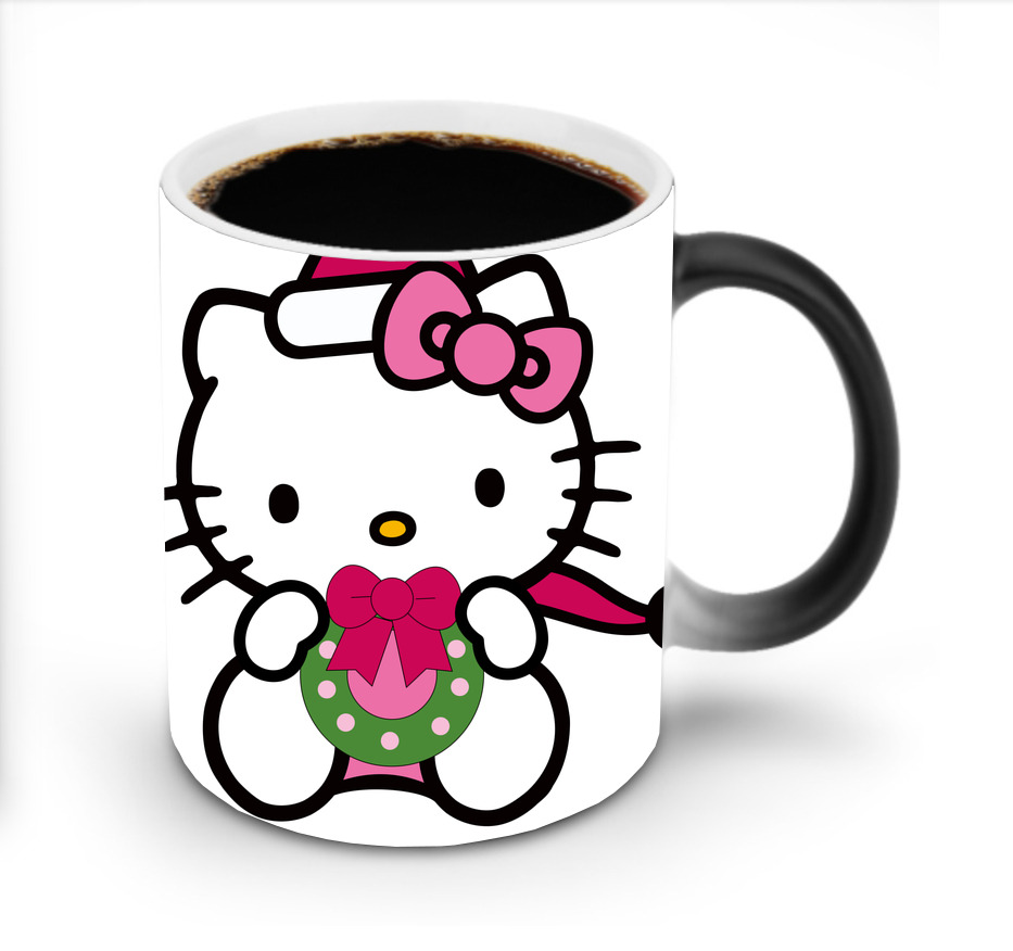 （画像用） Hello Kitty ハローキティ 温度変色マグカップ
