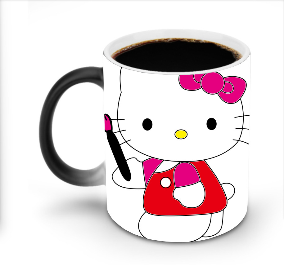 （画像用） Hello Kitty ハローキティ 温度変色マグカップ